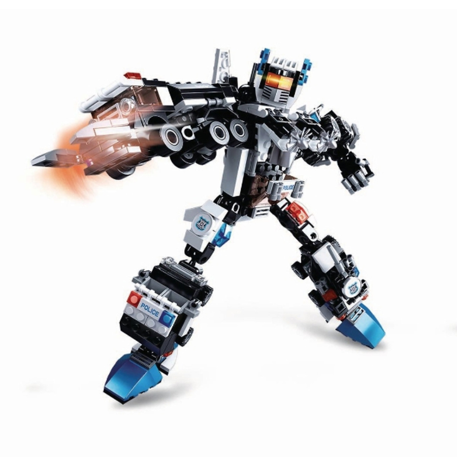 Bộ đồ chơi lắp ráp mô hình Robot Cảnh Sát 6in1 SLUBAN