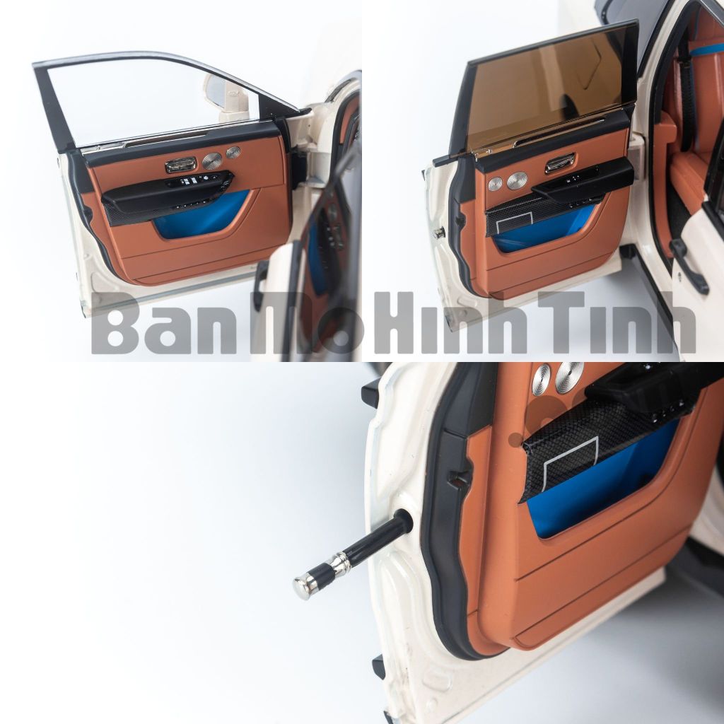 Mô hình xe Rolls Royce Cullinan Black Badge 1:18 Kengfai