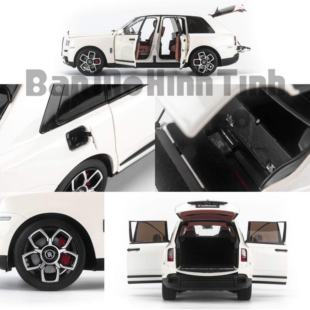 Mô hình xe Rolls Royce Cullinan Black Badge 1:18 Kengfai