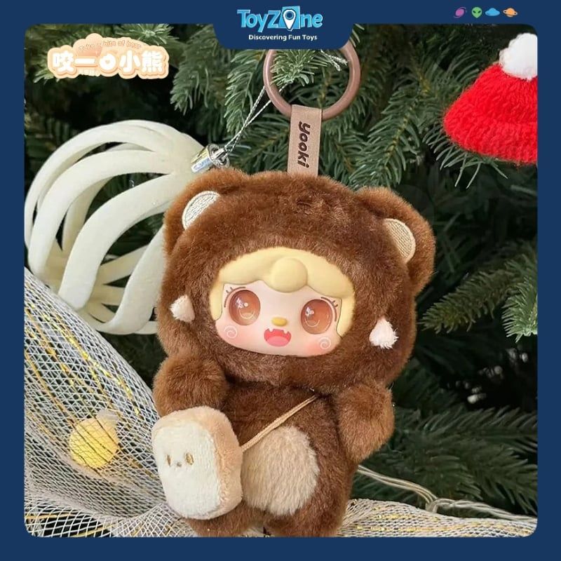 Mô hình Blind box Móc khóa Gấu bông Yooki Take a Bite of the Bear V4 YALLI STUDIO