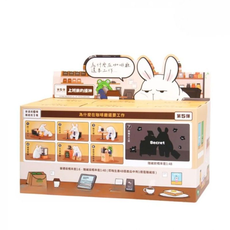 Mô hình đồ chơi Blind box Monday Bruce Series 5 Pick Me Up Before Work ( Làm Mới Tinh Thần Trước Khi Làm Việc ) Toys Alliance