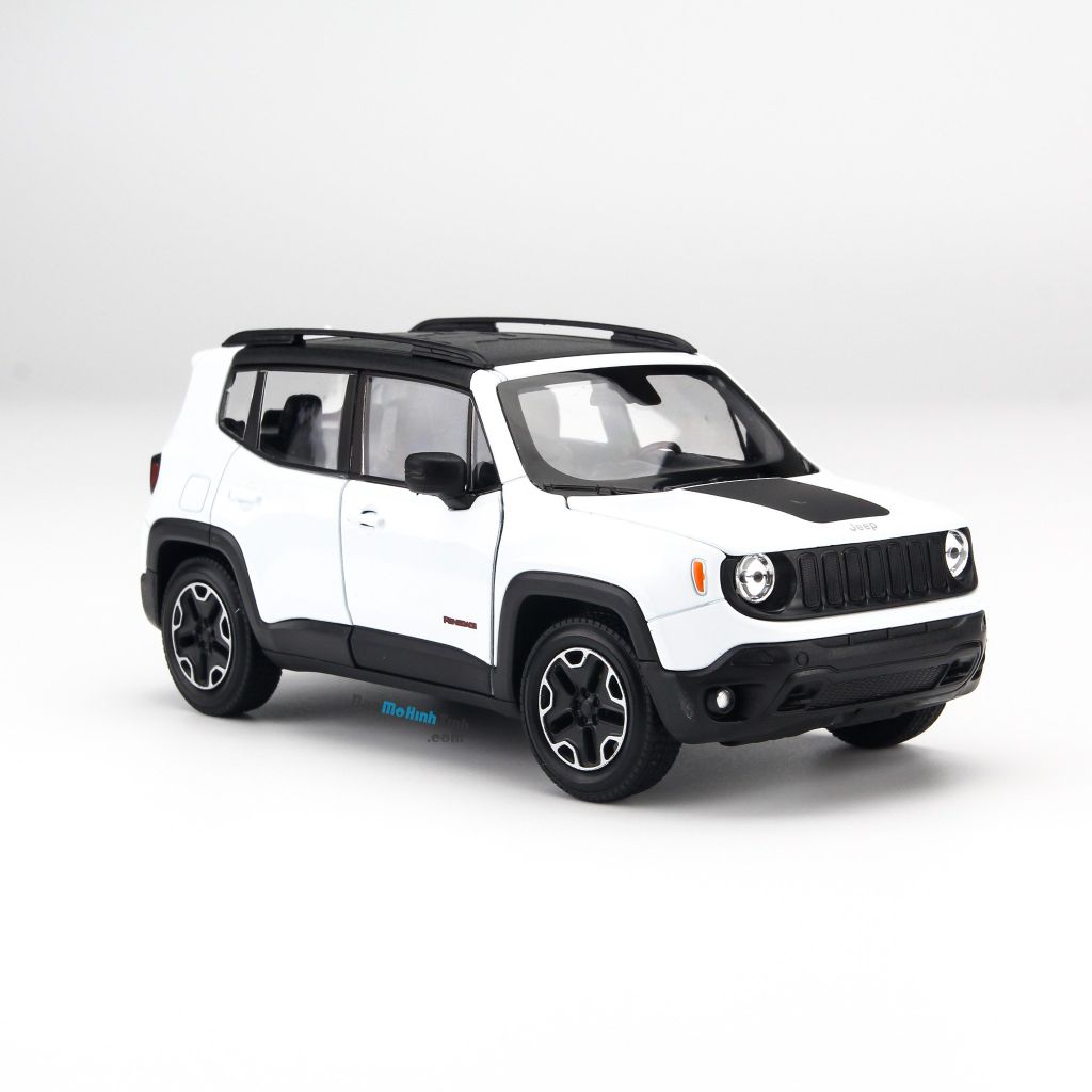 Mô hình xe Jeep Renegade Trailhawk White 1:24 Welly - 24071