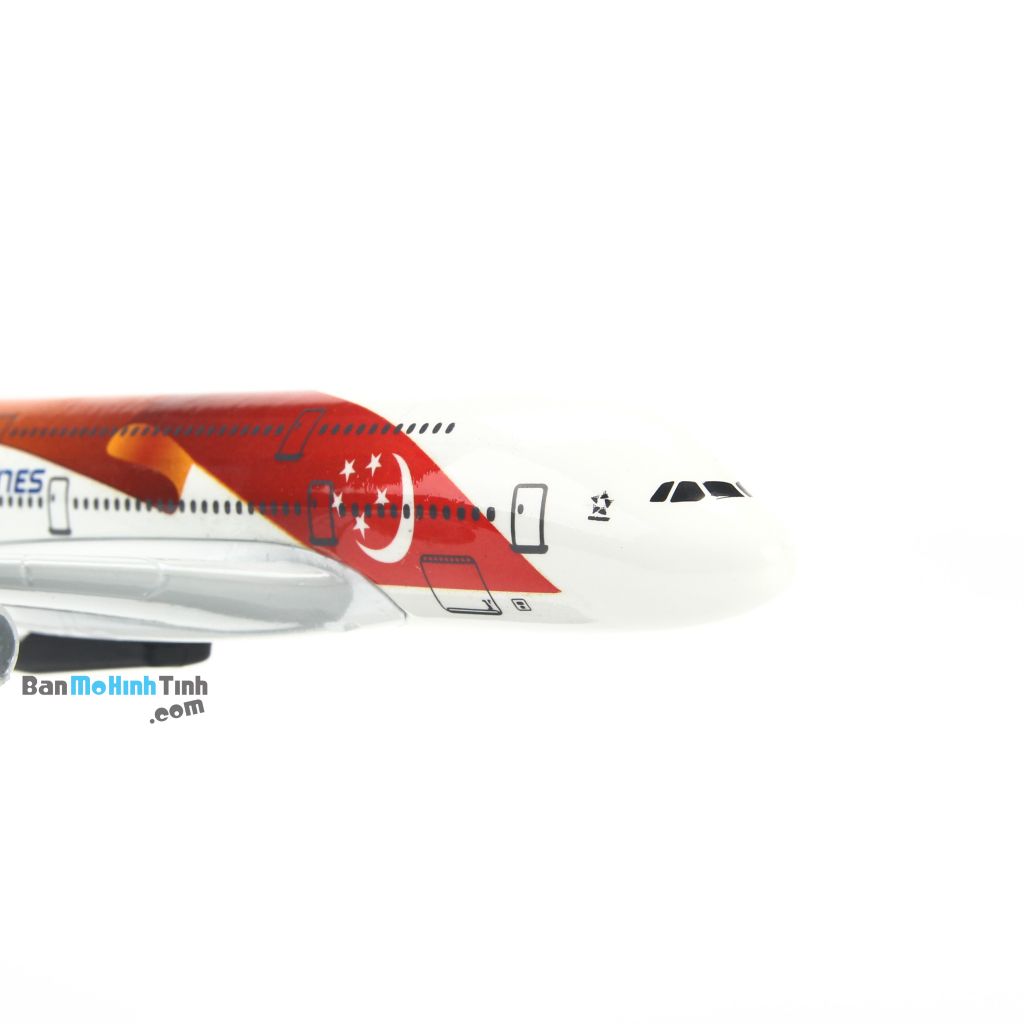 Mô hình máy bay tĩnh Singapore Airlines SG50 Airbus A380 20cm Everfly giá rẻ (6)