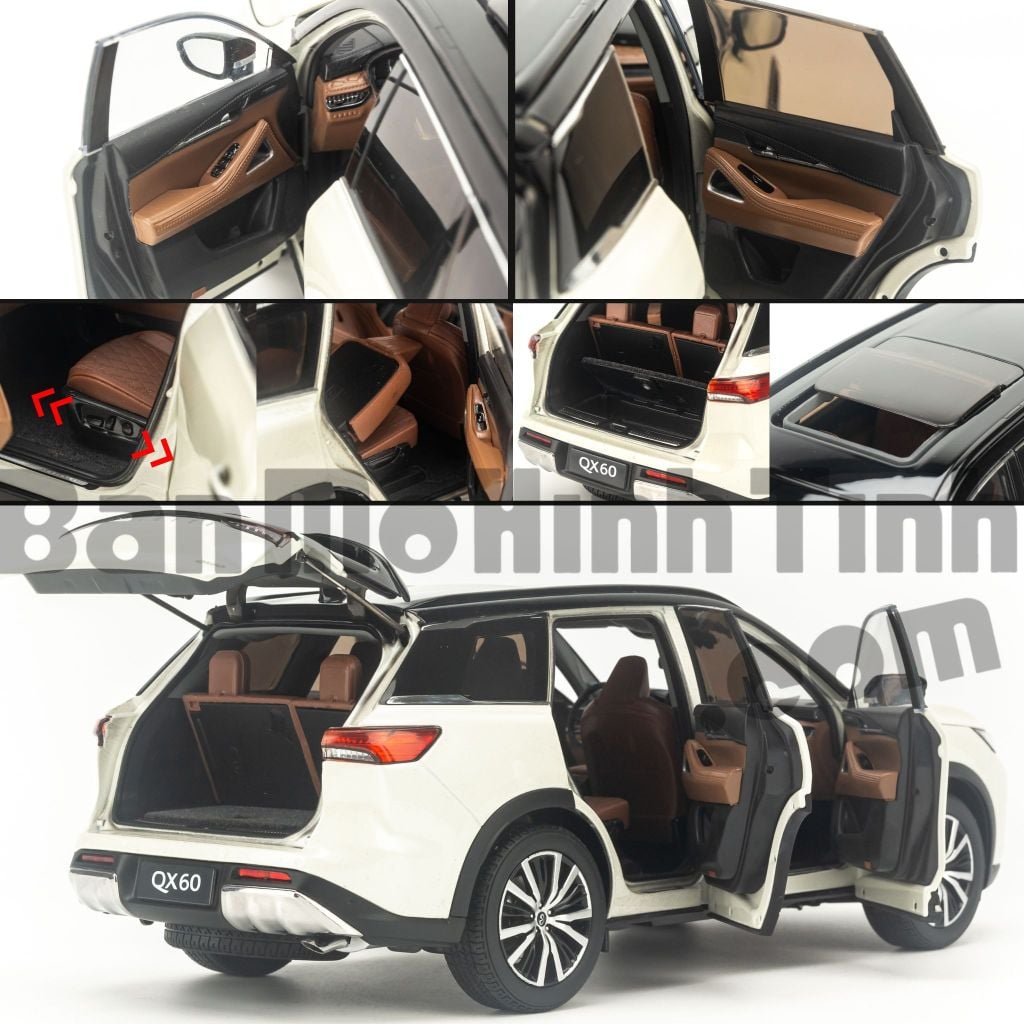 Mô hình xe Infinity QX60 2022 1:18 Paudi
