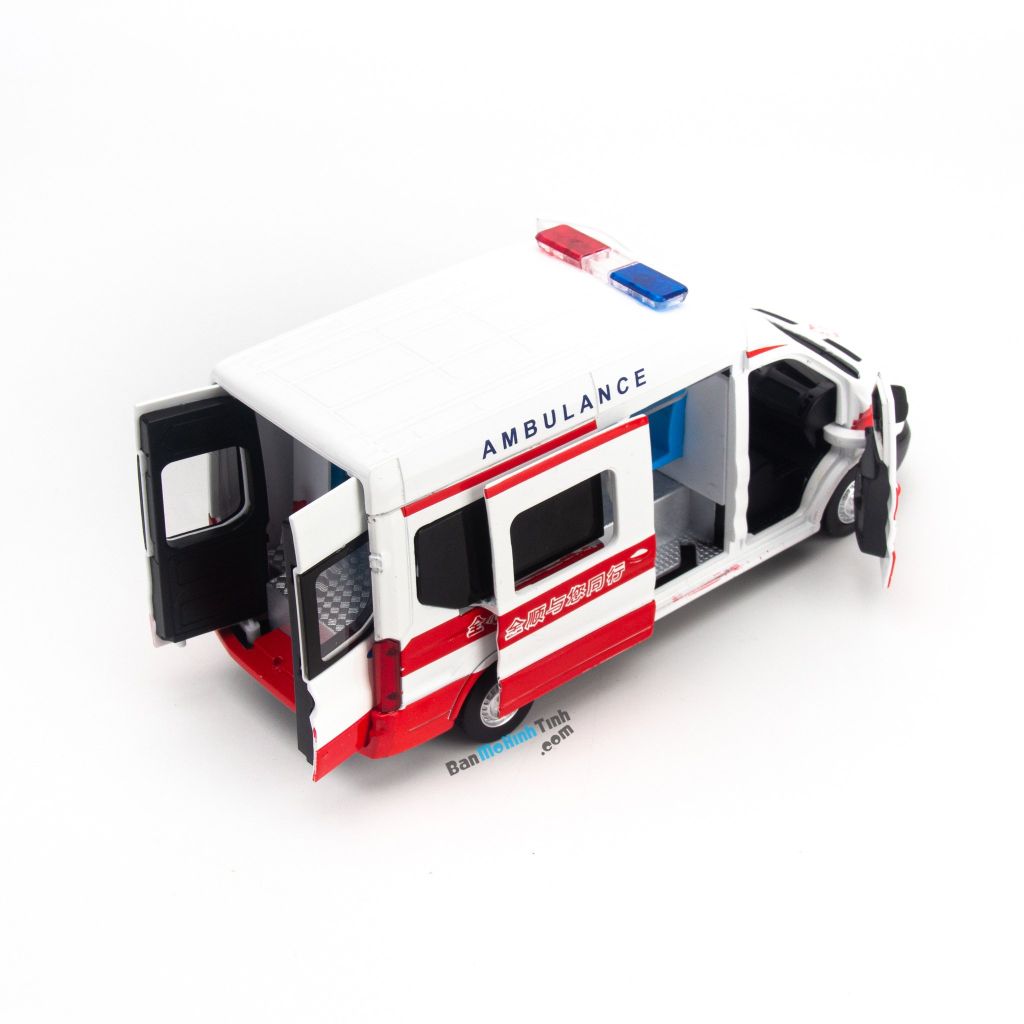 Bộ mô hình xe cứu thương đồ chơi 1:35, 1:36