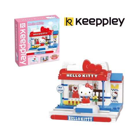 Bộ đồ chơi lắp ráp mô hình Hello Kitty cửa hàng thời trang Keeppley