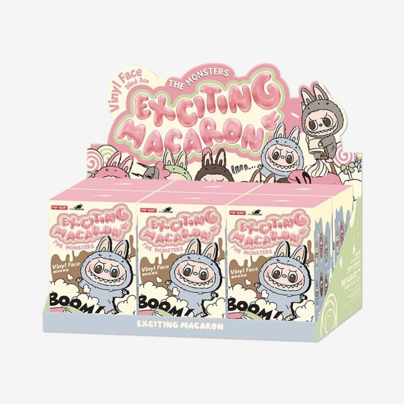 Mô hình Móc khóa Blind box Gấu bông Labubu V1 The Monsters Tasty Macarons POP MART