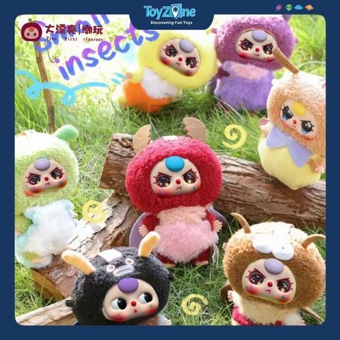 Mô hình Blind box Móc khóa Gấu bông Baby Three Small Insects ( Côn Trùng Nhỏ ) BABY THREE