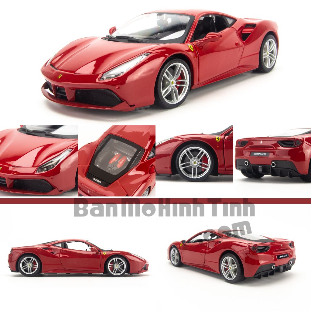 Mô hình xe Ferrari 488 GTB 1:24 Bburago