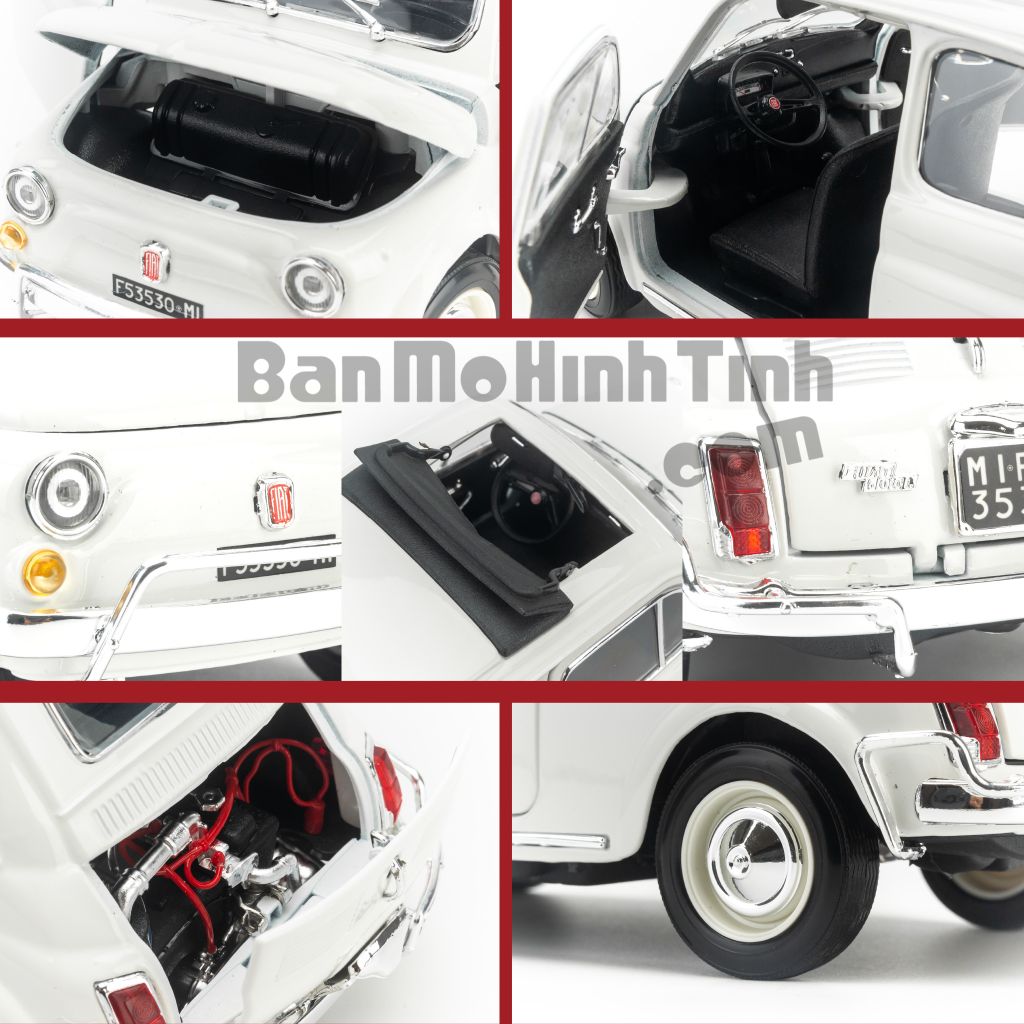 Mô hình xe Fiat 500L 1:18 Bburago - 01018