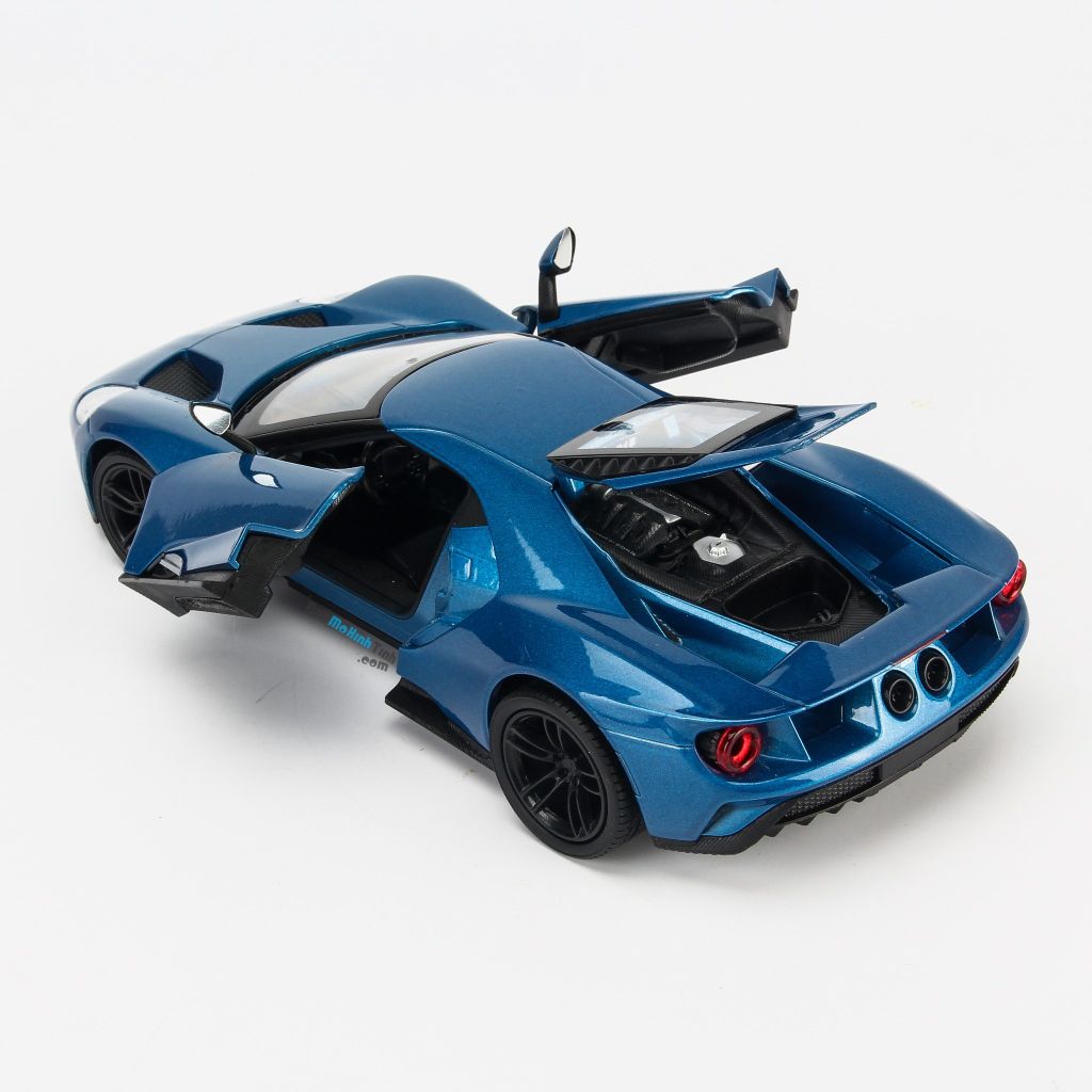 Mô hình xe Ford GT 2017 1:24 Welly Blue (5)