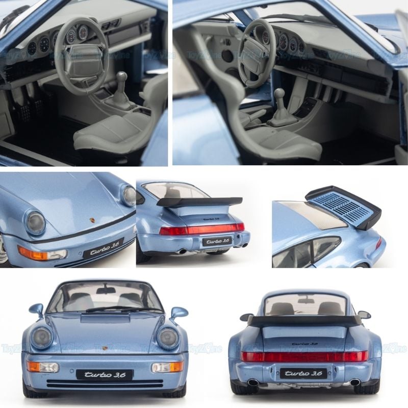 Mô hình xe Porsche 911 (946) Turbo Horizon 1990 1:18 SOLIDO