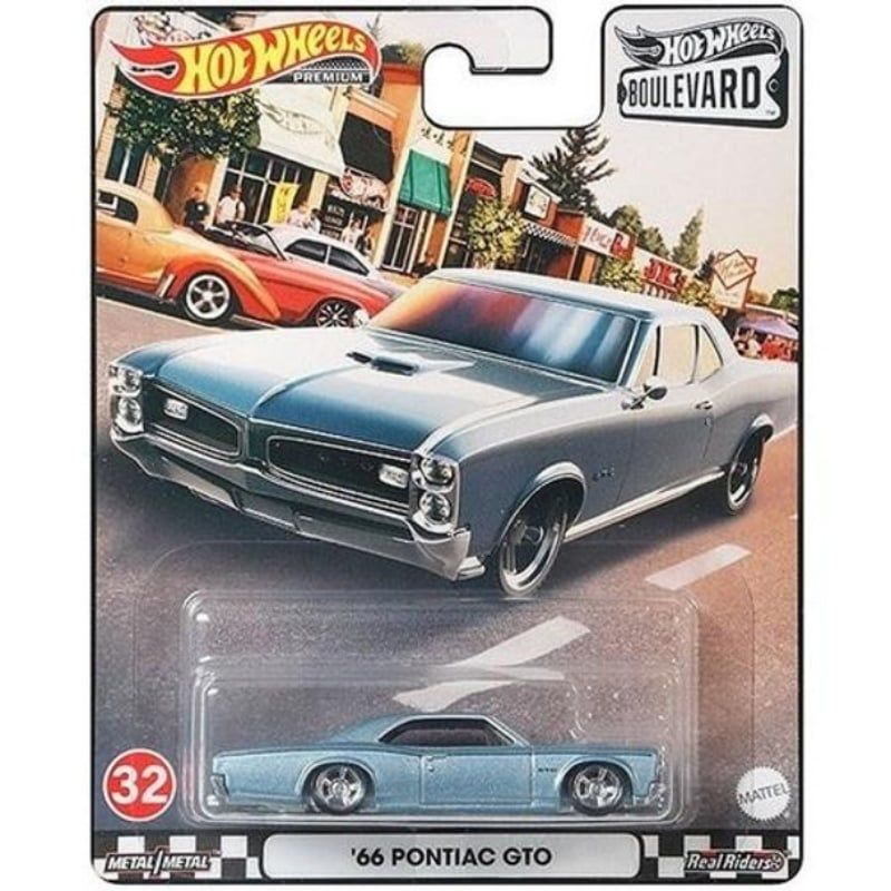 Mô hình xe Pontiac GTO 1966 Boulevard Series 1:64 Hot Wheels Premium