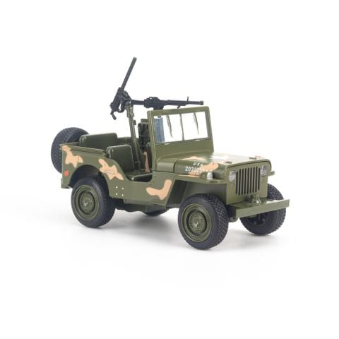 Mô hình xe Jeep 1941 Willys Convertible 1:32 Military Force