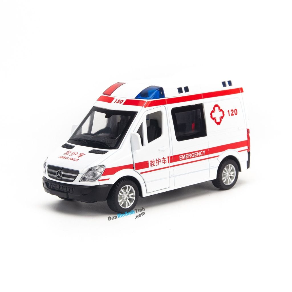 Bộ mô hình xe cứu thương đồ chơi 1:35, 1:36