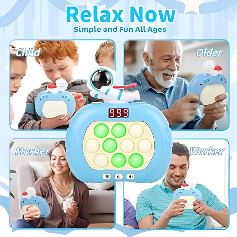 Đồ chơi Pop it Phi hành gia thế hệ mới nhiều cấp độ có màn hình Led