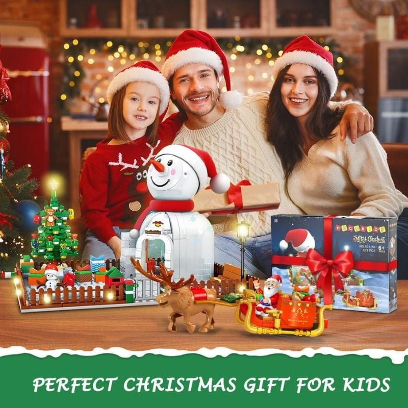 Bộ đồ chơi lắp ráp Giáng Sinh Mô hình Người Tuyết Sembo