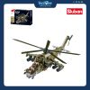 Bộ đồ chơi mô hình lắp ráp Trực thăng chiến đấu MI-24S 3in1 1:35 Sluban