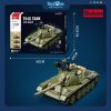Bộ đồ chơi mô hình lắp ráp Xe tăng hạng trung T54S 3in1 1:35 Sluban