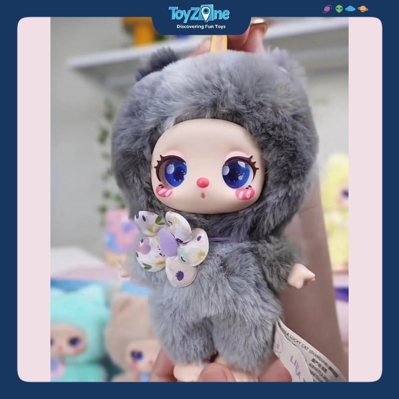 Mô hình Blind Box Móc khóa Gấu Bông Liila's Lucky Cat V1 ( Liila's Mèo May Mắn ) LIILA TOYS