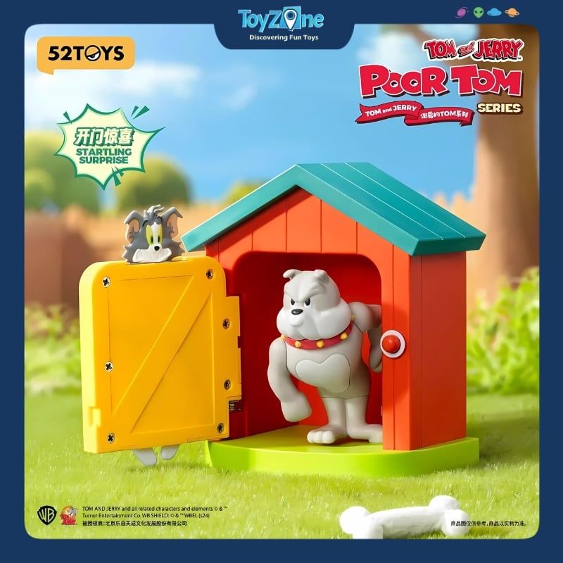 Mô hình đồ chơi Blind box Chuyển Động Tom And Jerry Poor Tom ( Mèo Tom Tội Nghiệp ) 52TOYS
