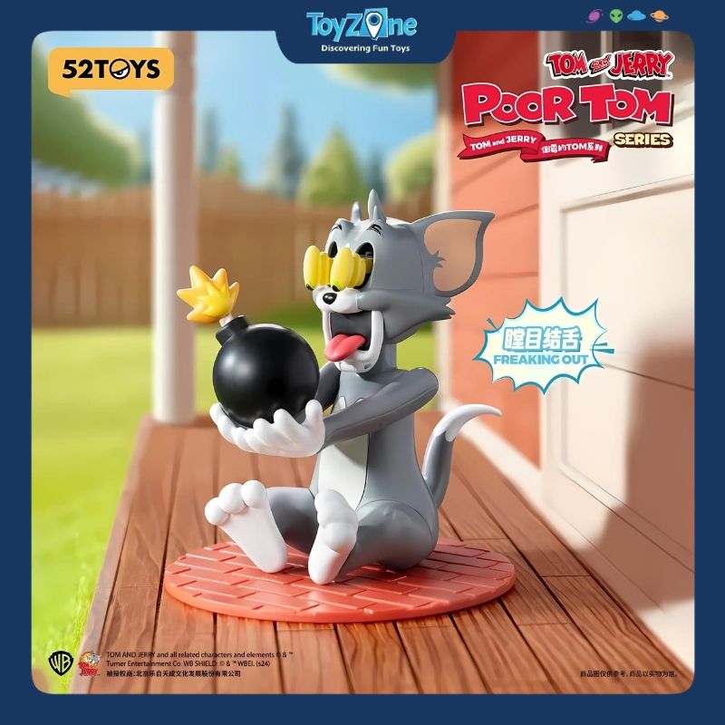 Mô hình đồ chơi Blind box Chuyển Động Tom And Jerry Poor Tom ( Mèo Tom Tội Nghiệp ) 52TOYS