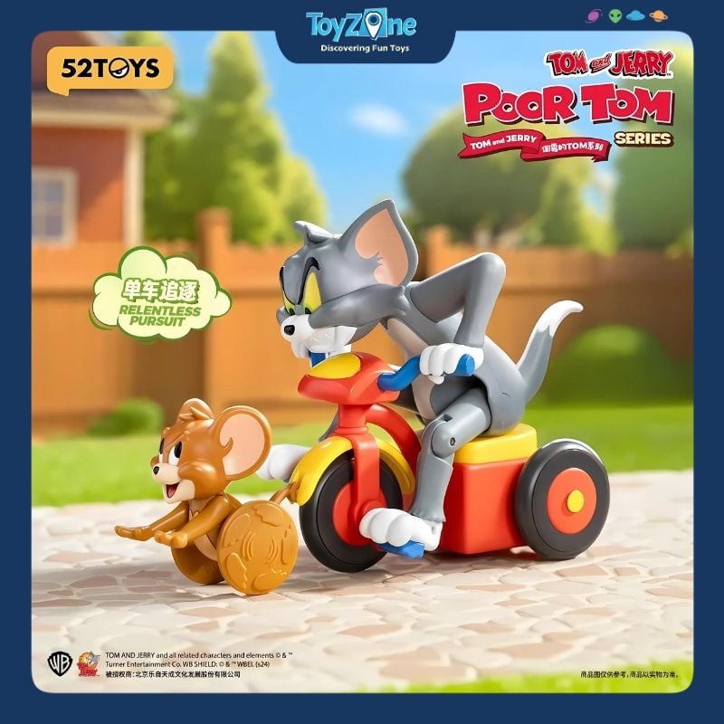 Mô hình đồ chơi Blind box Chuyển Động Tom And Jerry Poor Tom ( Mèo Tom Tội Nghiệp ) 52TOYS