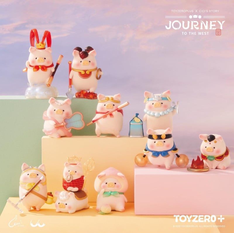 Mô hình đồ chơi Blind box Lulu The Piggy Journey To The West (Heo Lulu Tây Du Ký) 52TOYS