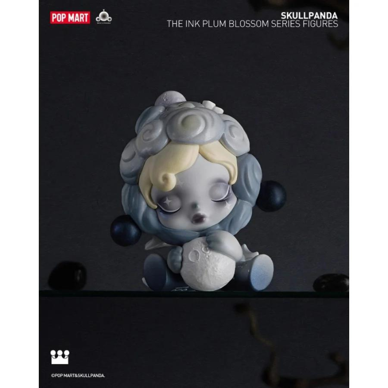 Mô hình đồ chơi Blind box Skull Panda The Ink Plum Blossom (Mùa Hoa Mận Cùng Skull Panda) POP MART
