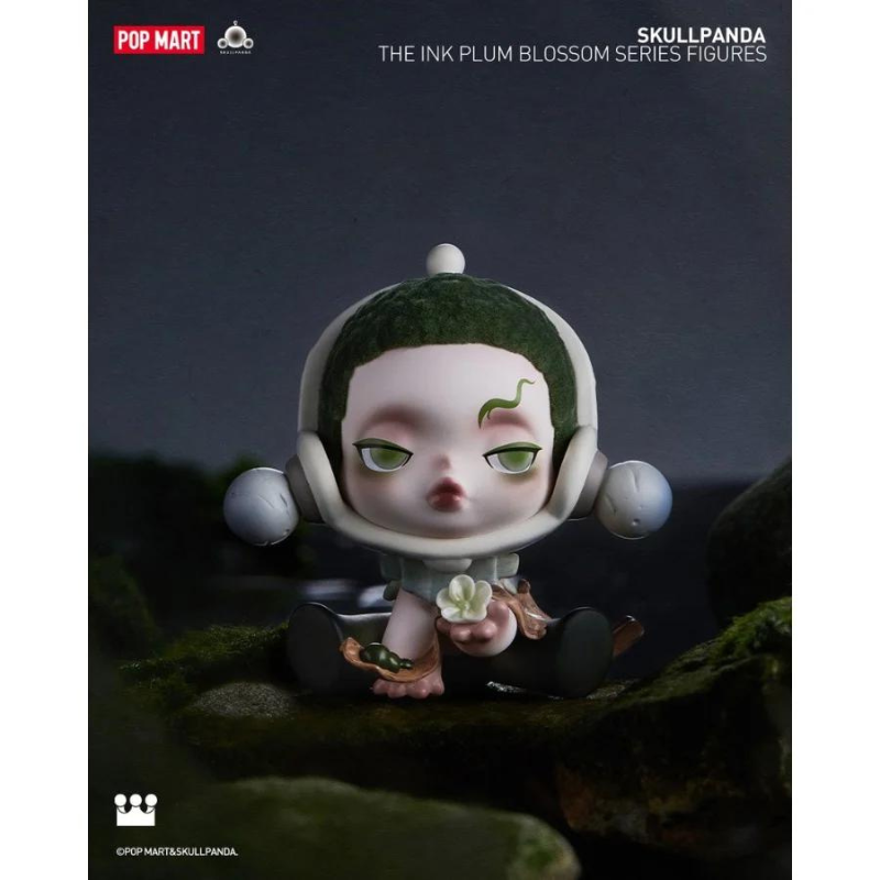 Mô hình đồ chơi Blind box Skull Panda The Ink Plum Blossom (Mùa Hoa Mận Cùng Skull Panda) POP MART