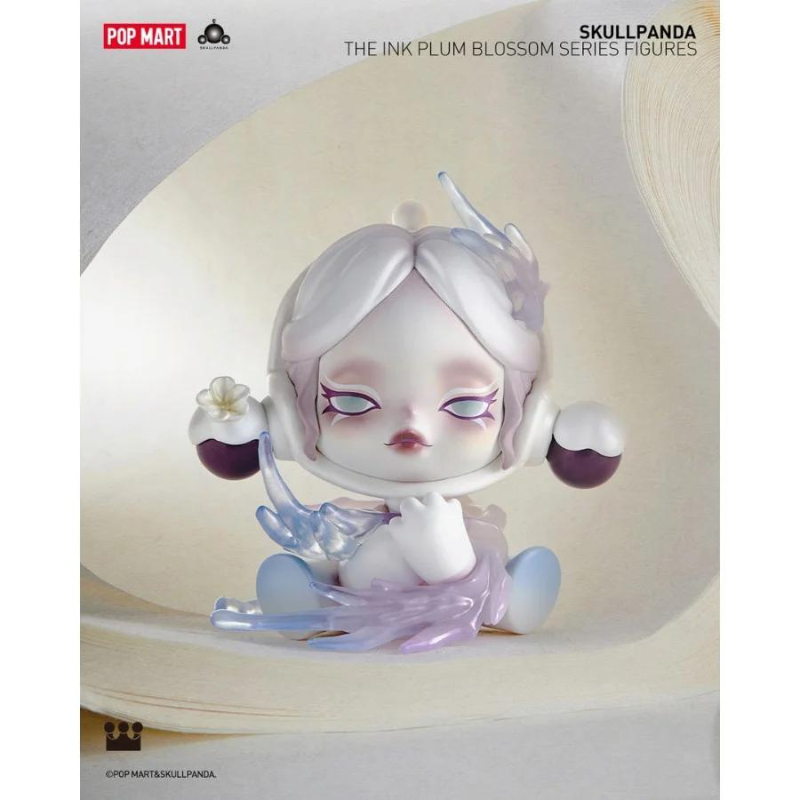 Mô hình đồ chơi Blind box Skull Panda The Ink Plum Blossom (Mùa Hoa Mận Cùng Skull Panda) POP MART