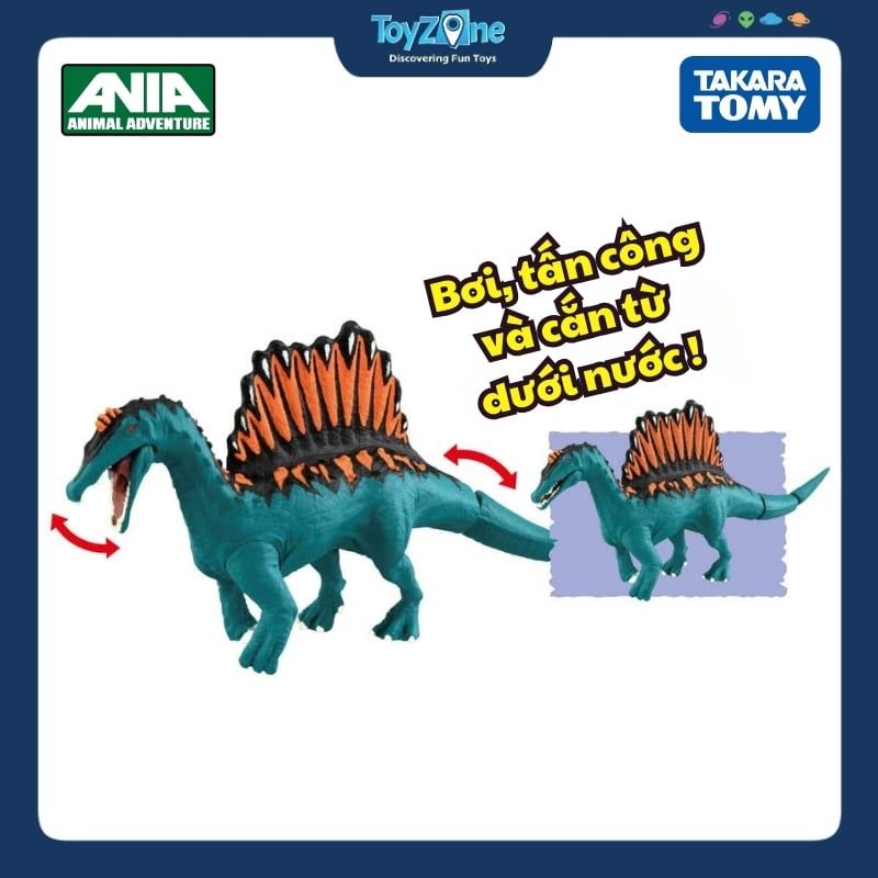 Mô hình đồ chơi Động Vật Thằn Lằn Gai ANIA Kingdom ( Spinosaurus ) TAKARA TOMY