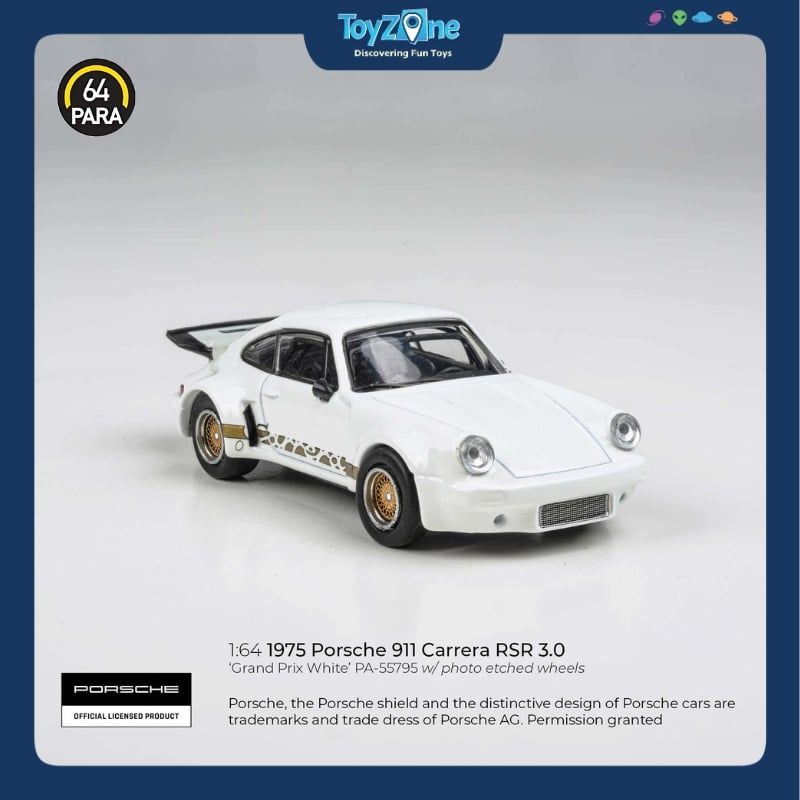 Mô hình xe Porsche 911 Carrera RSR 3.0 Grand Prix 1975 PARA64