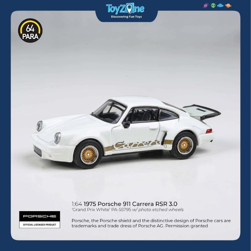 Mô hình xe Porsche 911 Carrera RSR 3.0 Grand Prix 1975 PARA64