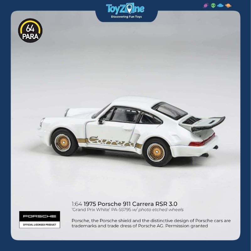 Mô hình xe Porsche 911 Carrera RSR 3.0 Grand Prix 1975 PARA64