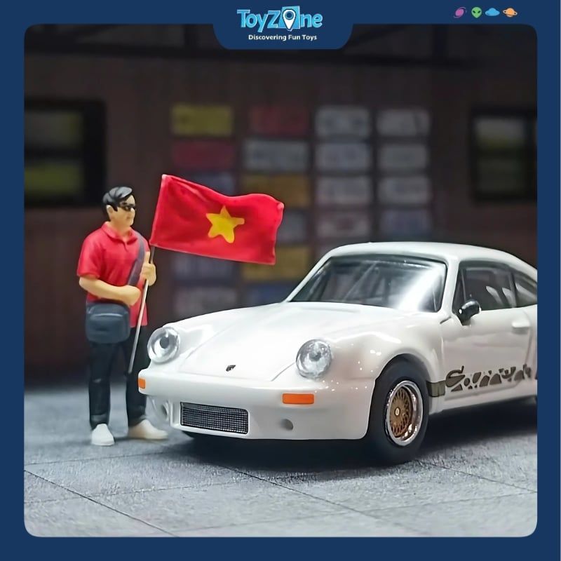 Mô hình xe Porsche 911 Carrera RSR 3.0 Grand Prix 1975 PARA64