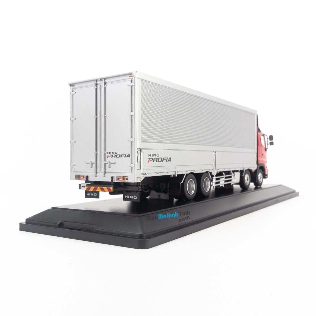 Mô hình xe tải Hino truck 1:50 Dealer Red (3)
