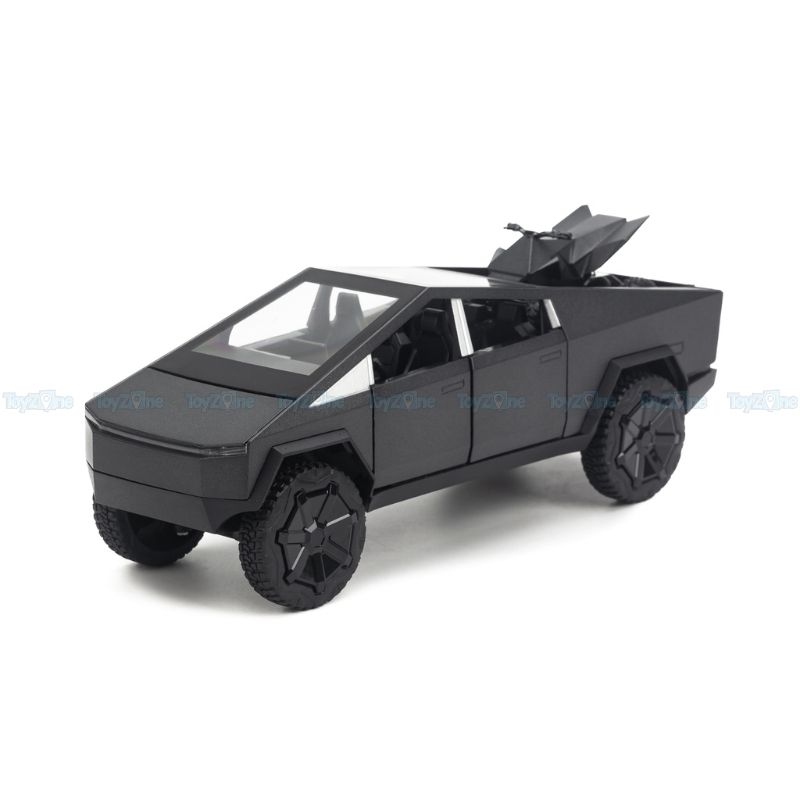 Mô hình xe Tesla Cyber Truck with motorbike 1:24 Chezhi