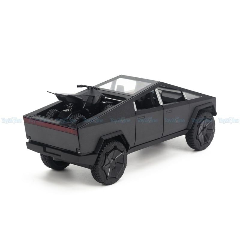 Mô hình xe Tesla Cyber Truck with motorbike 1:24 Chezhi
