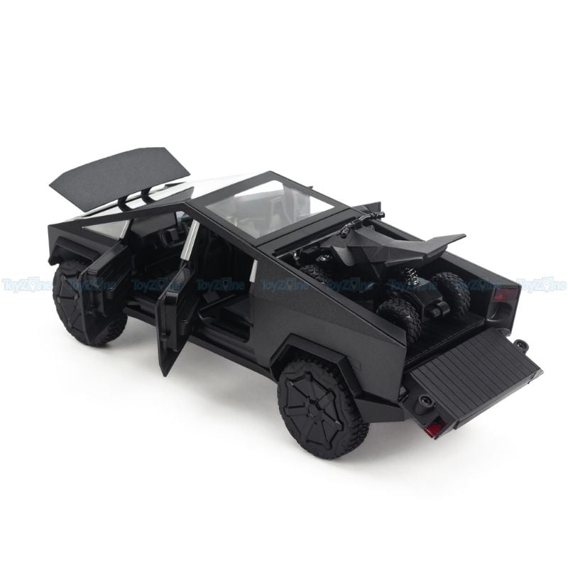 Mô hình xe Tesla Cyber Truck with motorbike 1:24 Chezhi