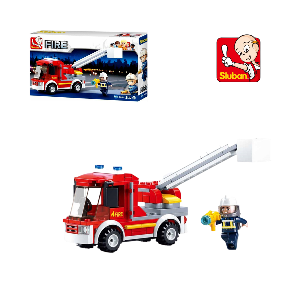 Bộ đồ chơi lắp ráp mô hình Xe Cứu Hoả Sluban