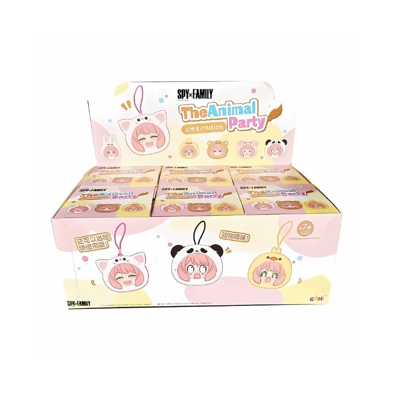 Mô hình Blind box Móc khóa Gấu Bông Anya Spy x Family Animal Party ( Bữa Tiệc Động Vật ) EAKI