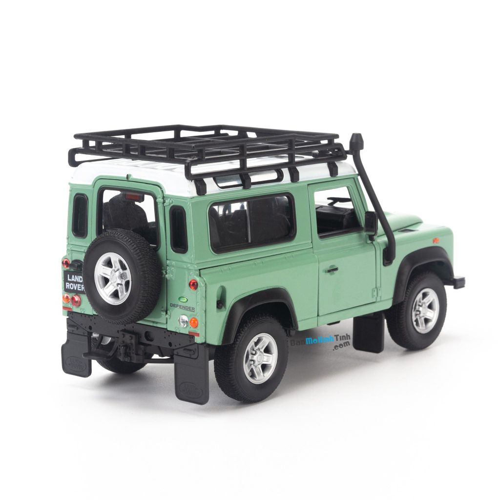 Mô hình xe Land Rover Defender Offroad Edition 1:24 Welly Light Green (3)