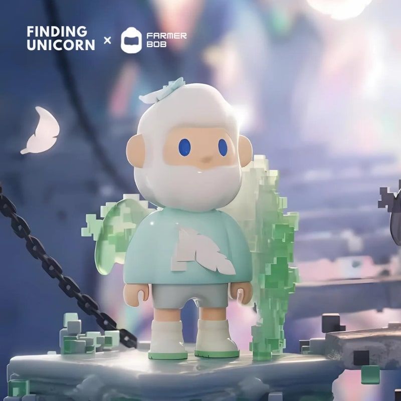 Mô hình đồ chơi Blind box Farmer Bob Next Generation Pixel Universe ( Vũ Trụ Pixel Thế Hệ Tiếp Theo ) 10th Anniversary FINDING UNICORN