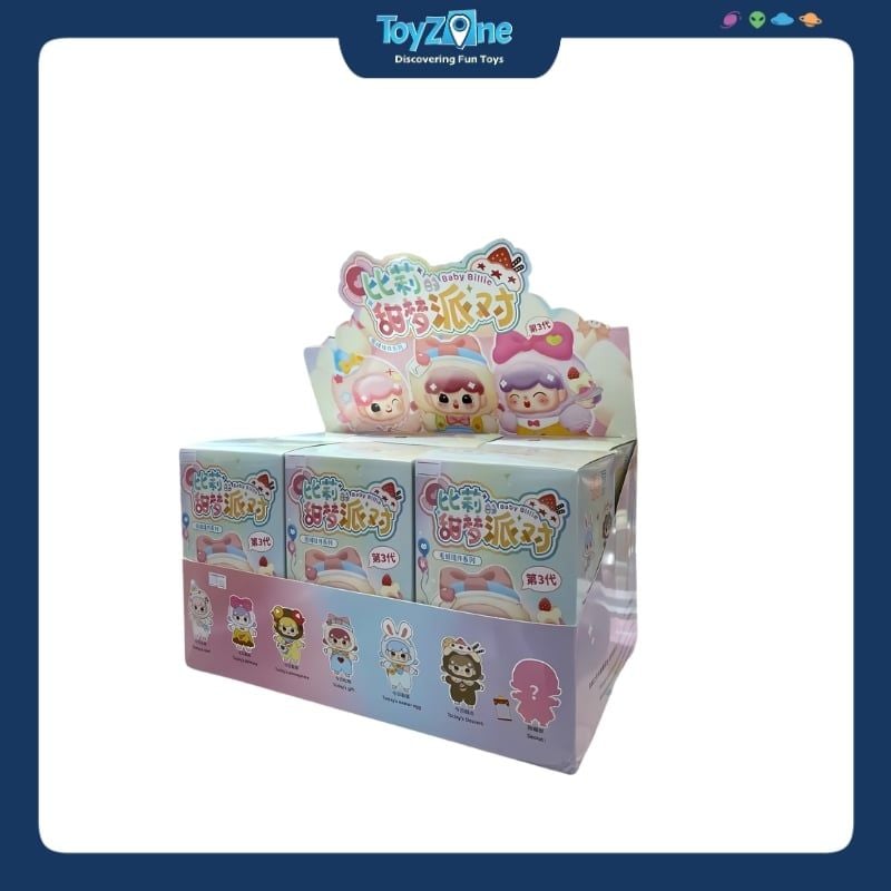 Mô hình Blind box Móc khóa Gấu bông Billie's Sweet Dream Party V3 ( Bữa Tiệc Trong Mơ Ngọt Ngào ) THREE BABIES TOY