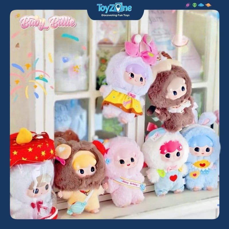 Mô hình Blind box Móc khóa Gấu bông Billie's Sweet Dream Party V3 ( Bữa Tiệc Trong Mơ Ngọt Ngào ) THREE BABIES TOY