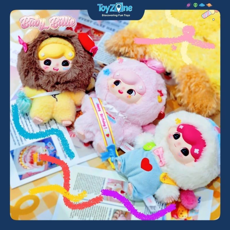 Mô hình Blind box Móc khóa Gấu bông Billie's Sweet Dream Party V3 ( Bữa Tiệc Trong Mơ Ngọt Ngào ) THREE BABIES TOY