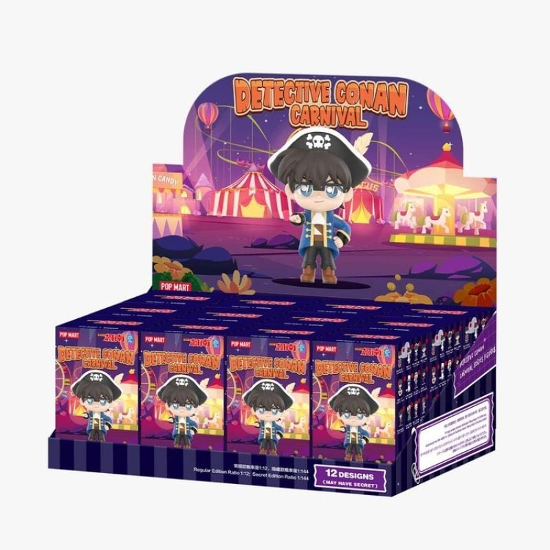 Mô hình đồ chơi Blind Box Detective Conan Case Closed Carnival Series ( Thám Tử Lừng Danh Conan ) - POP MART