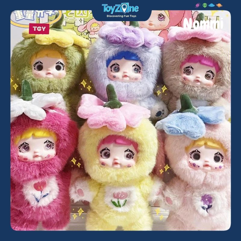 Mô hình Blind box Móc khóa Gấu bông Nommi V2 Garden Rabbit Series ( Vườn Thỏ ) HITOY