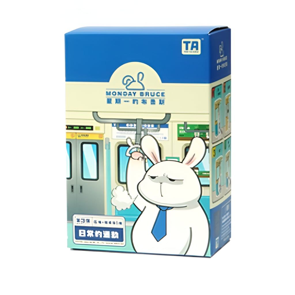 Mô hình đồ chơi Blind box Monday Bruce Series 3 Daily Metro Ride Toys Alliance